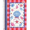 Foto ilustrativa Caderno Espiral Capa Dura 1/4 Seamalfi 80 Folhas