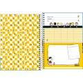 Foto ilustrativa Caderno Espiral Capa Dura 1/4 Snoopy 80 Folhas