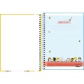 Foto ilustrativa Caderno Espiral Capa Dura 1/4 Snoopy 80 Folhas