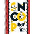 Foto ilustrativa Caderno Espiral Capa Dura 1/4 Snoopy 80 Folhas