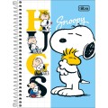 Foto ilustrativa Caderno Espiral Capa Dura 1/4 Snoopy 80 Folhas