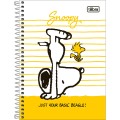 Foto ilustrativa Caderno Espiral Capa Dura 1/4 Snoopy 80 Folhas
