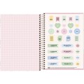 Foto ilustrativa Caderno Espiral Capa Dura 1/4 Soho 80 Folhas