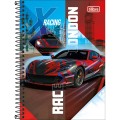 Foto ilustrativa Caderno Espiral Capa Dura 1/4 X-Racing 80 Folhas