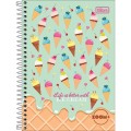 Foto ilustrativa Caderno Espiral Capa Dura 1/4 Zoom+ Feminino 200 Folhas