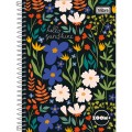 Foto ilustrativa Caderno Espiral Capa Dura 1/4 Zoom+ Feminino 200 Folhas