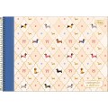 Foto ilustrativa Caderno Espiral Capa Dura Cartografia Brownie 80 Folhas