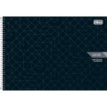 Foto ilustrativa Caderno Espiral Capa Dura Cartografia e Desenho Lunix 60 Folhas