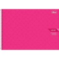 Foto ilustrativa Caderno Espiral Capa Dura Cartografia e Desenho Milimetrado Lunix 60 Folhas
