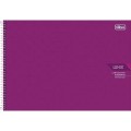 Foto ilustrativa Caderno Espiral Capa Dura Cartografia e Desenho Milimetrado Lunix 60 Folhas