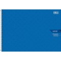 Foto ilustrativa Caderno Espiral Capa Dura Cartografia e Desenho Milimetrado Lunix 60 Folhas