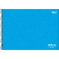 Foto ilustrativa Caderno Espiral Capa Dura Cartografia e Desenho Milimetrado Lunix 60 Folhas