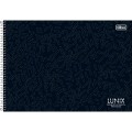 Foto ilustrativa Caderno Espiral Capa Dura Cartografia e Desenho Milimetrado Lunix 60 Folhas