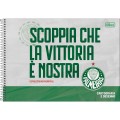 Foto ilustrativa Caderno Espiral Capa Dura Cartografia Palmeiras 80 Folhas