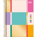 Foto ilustrativa Caderno Espiral Capa Dura Colegial 1 Matéria Be Nice 80 Folhas
