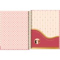 Foto ilustrativa Caderno Espiral Capa Dura Colegial 1 Matéria Brownie 60 Folhas
