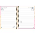 Foto ilustrativa Caderno Espiral Capa Dura Colegial 1 Matéria Capyclub 60 Folhas