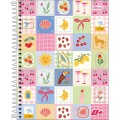 Foto ilustrativa Caderno Espiral Capa Dura Colegial 1 Matéria D+ 96 Folhas
