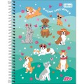 Foto ilustrativa Caderno Espiral Capa Dura Colegial 1 Matéria D+ 96 Folhas