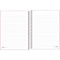Foto ilustrativa Caderno Espiral Capa Dura Colegial 1 Matéria Happy 80 Folhas
