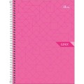 Foto ilustrativa Caderno Espiral Capa Dura Colegial 1 Matéria Lunix 80 Folhas
