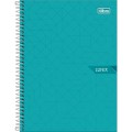 Foto ilustrativa Caderno Espiral Capa Dura Colegial 1 Matéria Lunix 80 Folhas