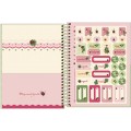 Foto ilustrativa Caderno Espiral Capa Dura Colegial 1 Matéria Scarlet 80 Folhas