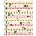 Foto ilustrativa Caderno Espiral Capa Dura Colegial 1 Matéria Scarlet 80 Folhas