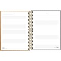 Foto ilustrativa Caderno Espiral Capa Dura Colegial 1 Matéria West Village Metalizado 80 Folhas