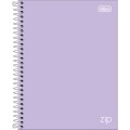 Foto ilustrativa Caderno Espiral Capa Dura Colegial 1 Matéria Zip Colors 80 Folhas