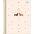 Foto ilustrativa Caderno Espiral Capa Dura Colegial 10 Matérias Brownie 120 Folhas