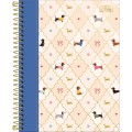 Foto ilustrativa Caderno Espiral Capa Dura Colegial 10 Matérias Brownie 120 Folhas