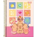 Foto ilustrativa Caderno Espiral Capa Dura Colegial 10 Matérias Capyclub 120 Folhas