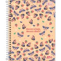 Foto ilustrativa Caderno Espiral Capa Dura Colegial 10 Matérias D+ 200 Folhas