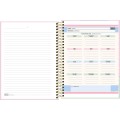 Foto ilustrativa Caderno Espiral Capa Dura Colegial 10 Matérias Happy 160 Folhas