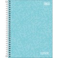 Foto ilustrativa Caderno Espiral Capa Dura Colegial 10 Matérias Lunix 160 Folhas