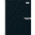 Foto ilustrativa Caderno Espiral Capa Dura Colegial 10 Matérias Lunix 160 Folhas