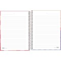 Foto ilustrativa Caderno Espiral Capa Dura Colegial 10 Matérias Melrose 120 Folhas