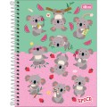 Foto ilustrativa Caderno Espiral Capa Dura Colegial 10 Matérias Spice 160 Folhas