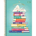 Foto ilustrativa Caderno Espiral Capa Dura Universitário 1 Matéria Bookland 80 Folhas