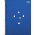 Foto ilustrativa Caderno Espiral Capa Dura Universitário 1 Matéria Cruzeiro 80 Folhas