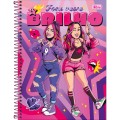 Foto ilustrativa Caderno Espiral Capa Dura Universitário 1 Matéria Emilly Vick 80 Folhas