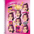 Foto ilustrativa Caderno Espiral Capa Dura Universitário 1 Matéria Emilly Vick 80 Folhas