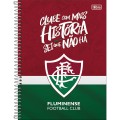 Foto ilustrativa Caderno Espiral Capa Dura Universitário 1 Matéria Fluminense 80 Folhas