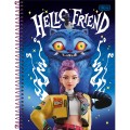 Foto ilustrativa Caderno Espiral Capa Dura Universitário 1 Matéria Guerreiras do KPop 80 Folhas