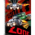 Foto ilustrativa Caderno Espiral Capa Dura Universitário 1 Matéria Hot Wheels 80 Folhas