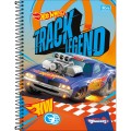 Foto ilustrativa Caderno Espiral Capa Dura Universitário 1 Matéria Hot Wheels 80 Folhas