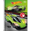 Foto ilustrativa Caderno Espiral Capa Dura Universitário 1 Matéria Hot Wheels 80 Folhas
