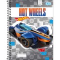 Foto ilustrativa Caderno Espiral Capa Dura Universitário 1 Matéria Hot Wheels Fit 80 Folhas