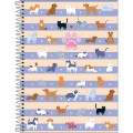 Foto ilustrativa Caderno Espiral Capa Dura Universitário 1 Matéria Hug Me 80 Folhas